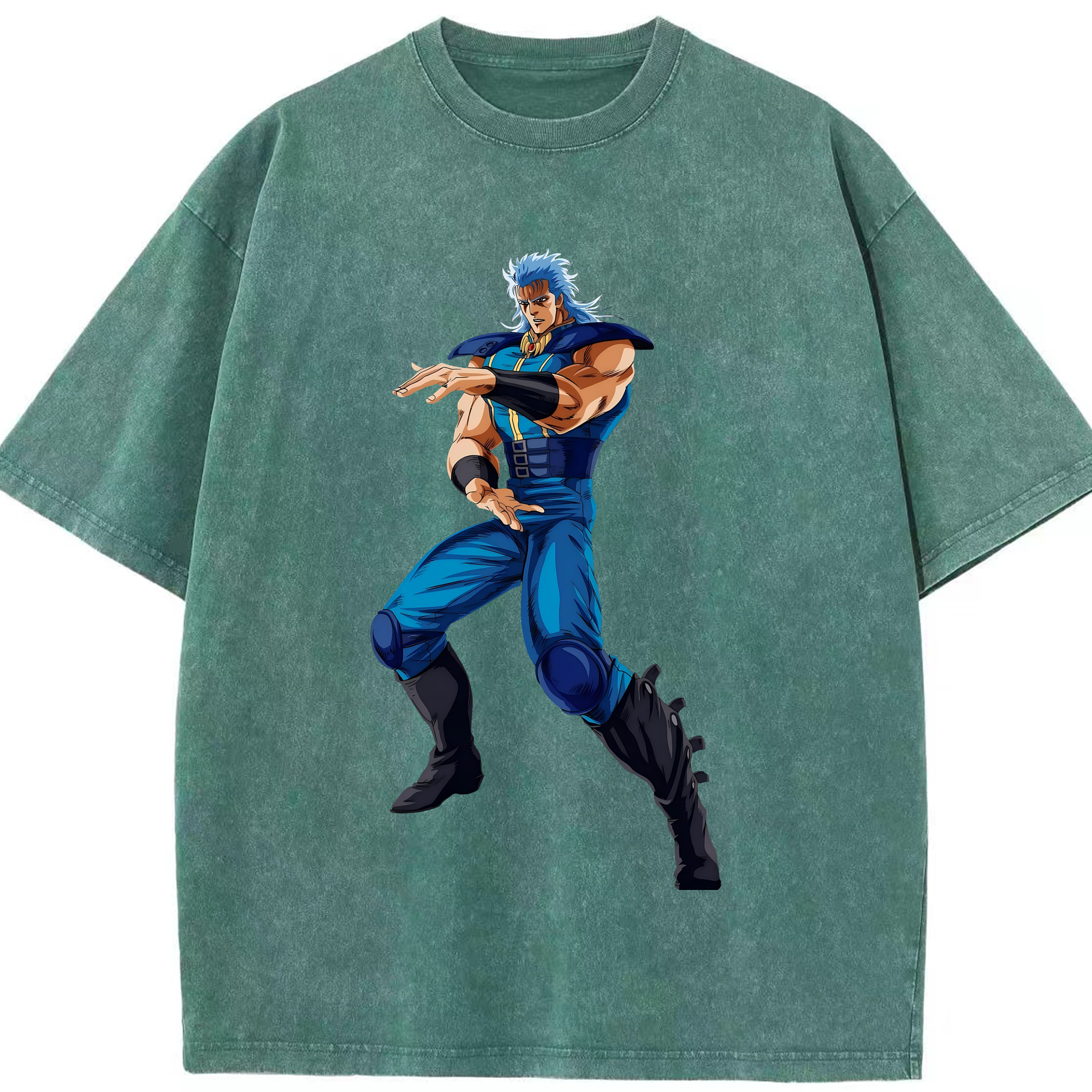 （画像用） 北斗の拳 Fist of the North Star 綿100% ヴィンテージ風 半袖Tシャツ（フロントプリント）